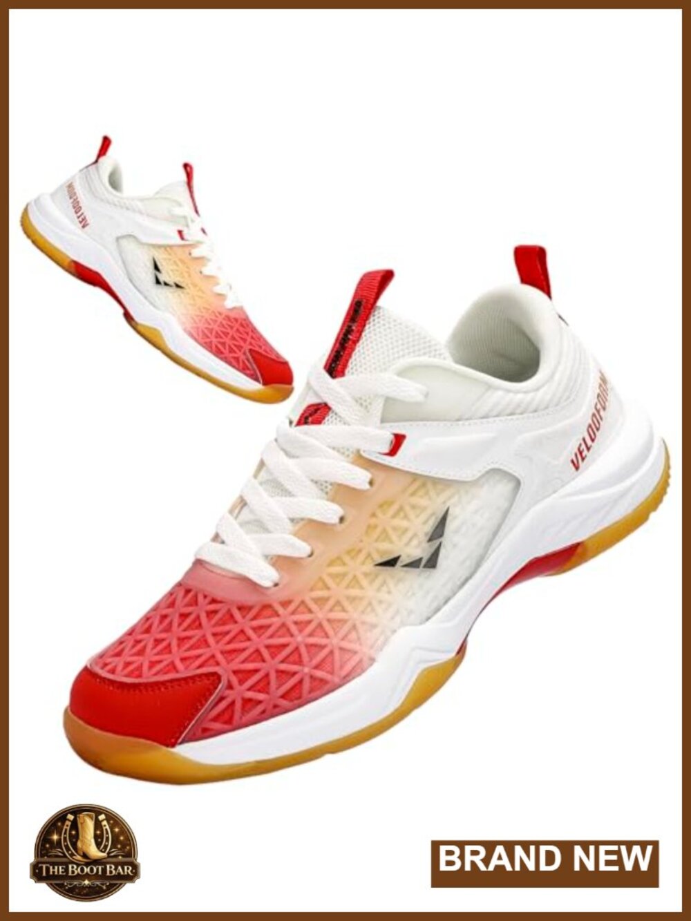 Breathable Mesh Athletic Shoes Anti-Slip Rubber Sole for Tennis Badminton Court